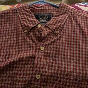 Gently used Mens Bass Long sleeved Button up Size XL